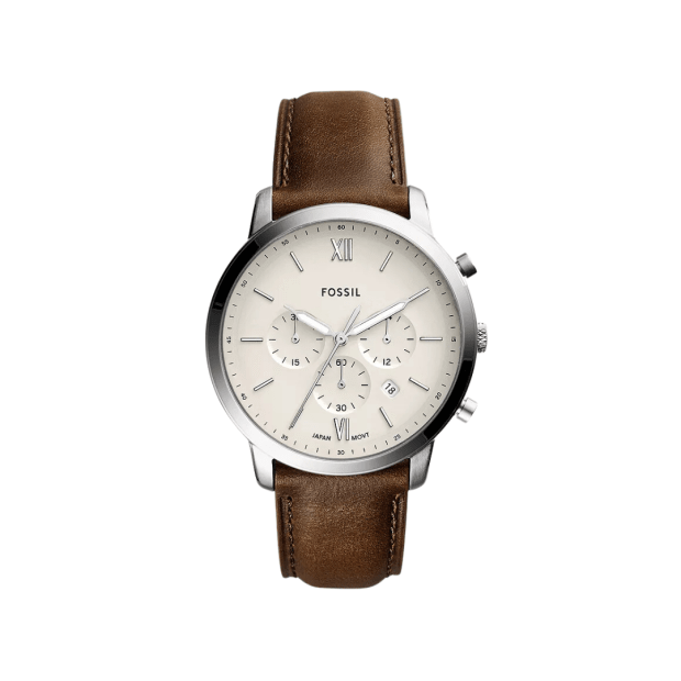 Fossil - Neutra Chronograph Watch - Brown Leather