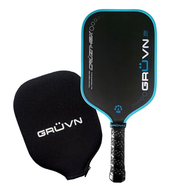 Raquette de Pickleball de GRUVN CRUZN-16X -  Bordure de Protection Bleu