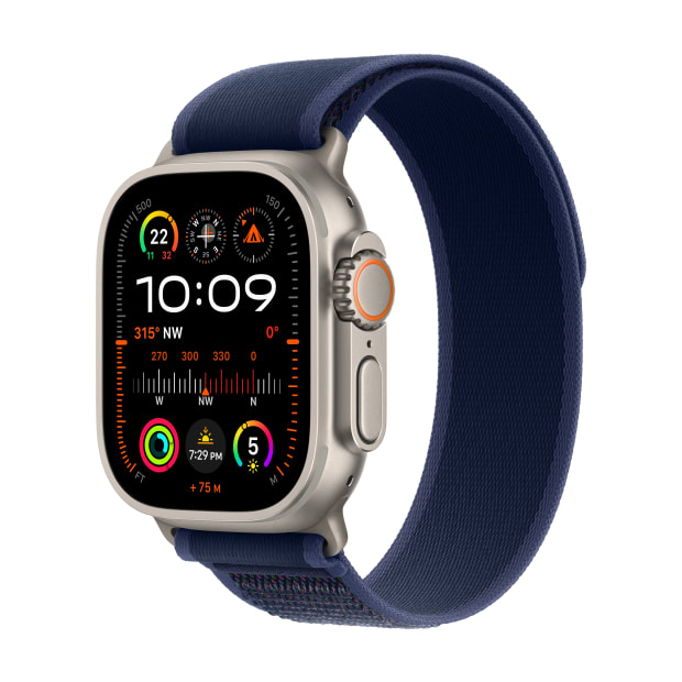Apple Watch Ultra 2 GPS + Cellular 49mm Natural Titanium Case with Blue Trail Loop - M/L #1