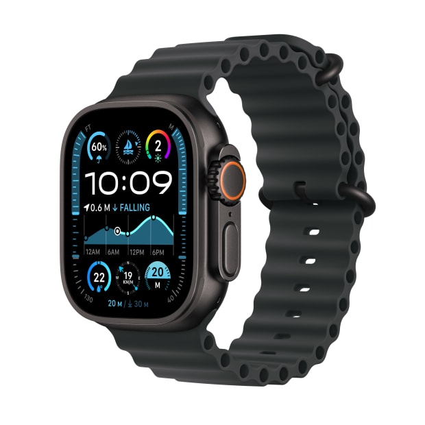 Apple Watch Ultra 2 GPS + Cellular 49mm Black Titanium Case with Black Ocean Band #1