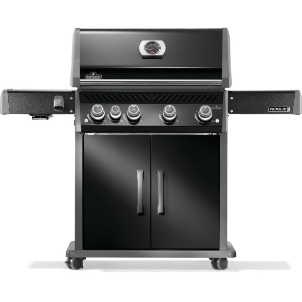 Napoleon Rogue® PRO 525 NG Grill w/Infrared Side Burner - Black #1