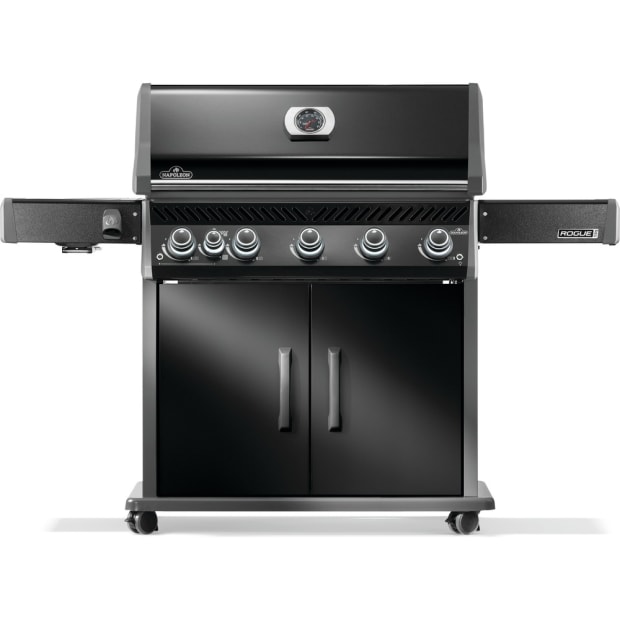 Napoleon Rogue® PRO 625 NG Grill w/Infrared Side Burner - Black #1