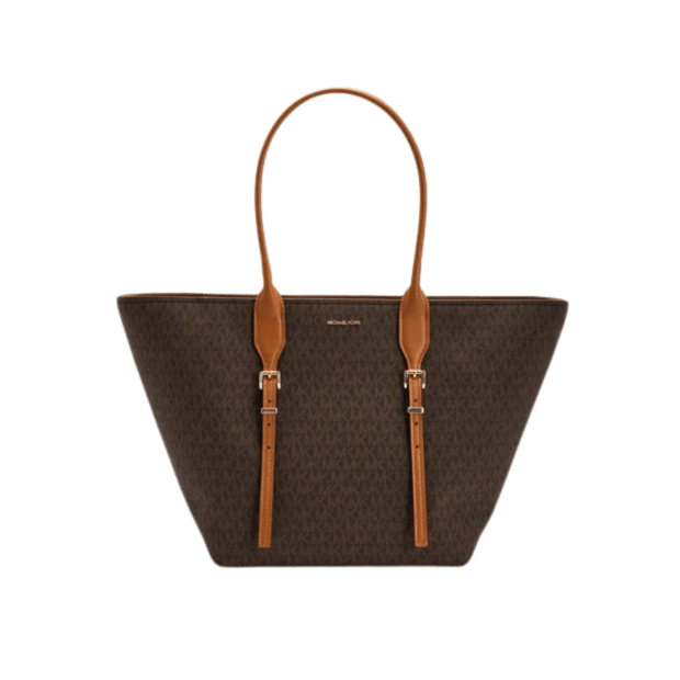 Michael Kors Moore Large Buckle Tote - Brown/Acorn