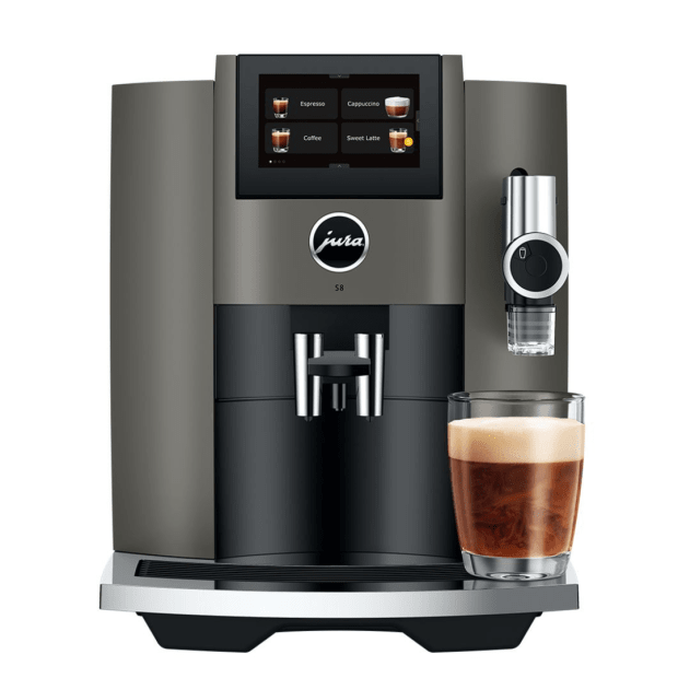 Super machine à espresso entièrement automatique S8 de JURA® - Inox foncé #1