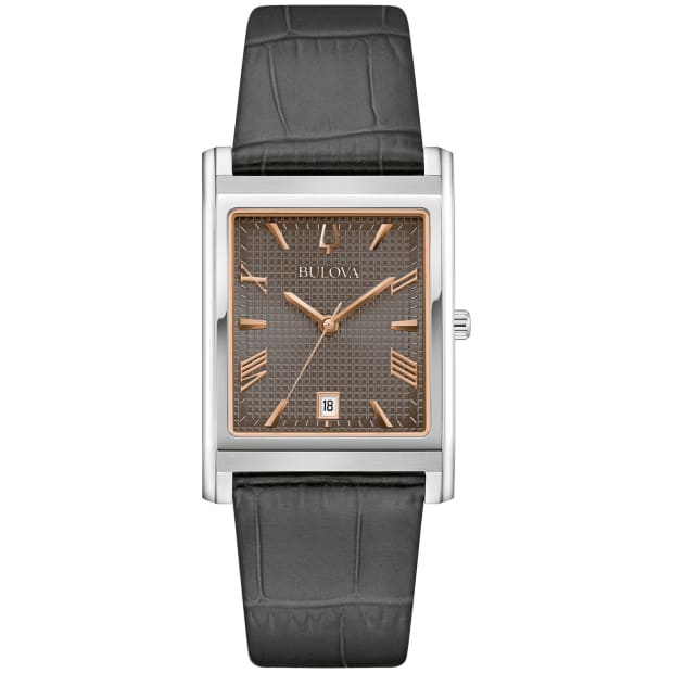 Montre en cuir rectangulaire Sutton Classique de Bulova