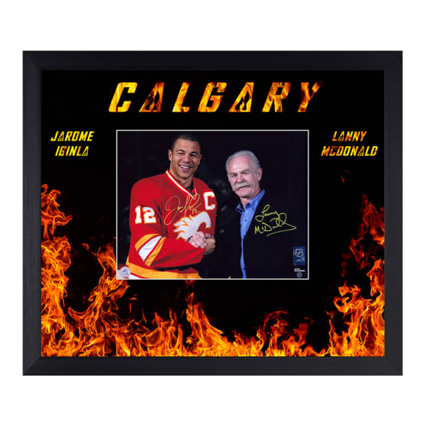 AJ Sports Jarome Iginla&Lanny McDonald Signed Calgary Flames 23x27