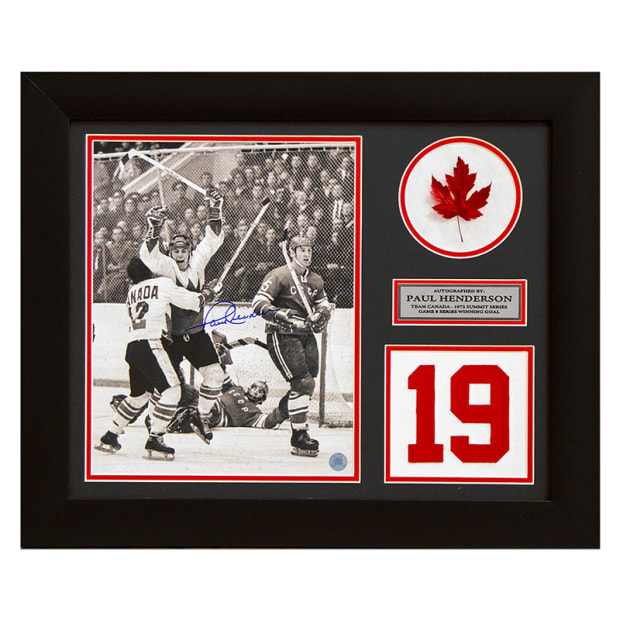 AJ Sports Paul Henderson Team Canada Autographed Summit 20x24 Frame