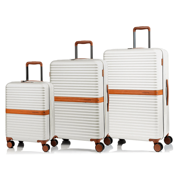 CHAMPS Vintage II Collection 3-Piece Hard side Luggage Set - Ivory #1