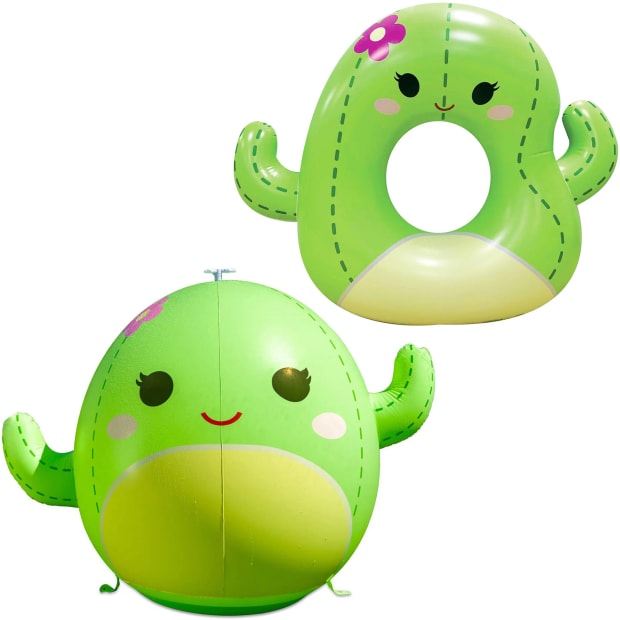 Big Mouth Squishmallows Bundle - Cactus Pool Float & Sprinkler