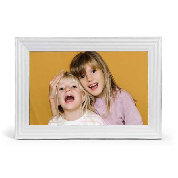 Aura Carver Mat Clay 10.1" Wi-Fi Digital Photo Frame - White #1