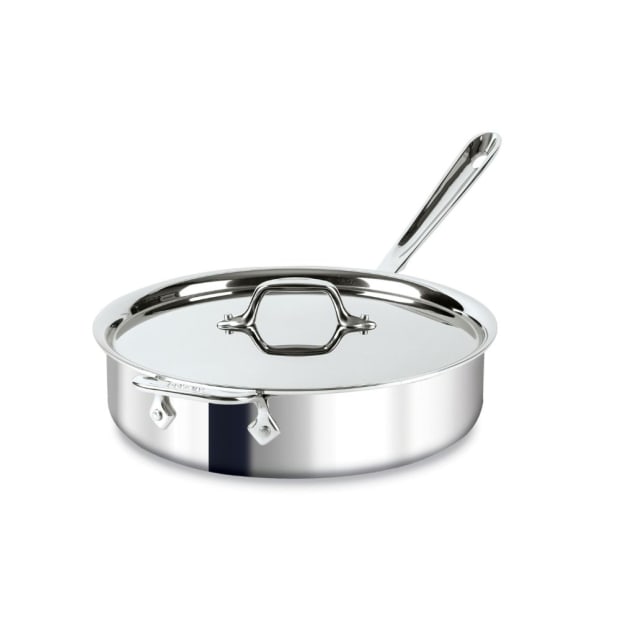 All-Clad d3 Stainless Steel 4qt Covered Sauté Pan #1