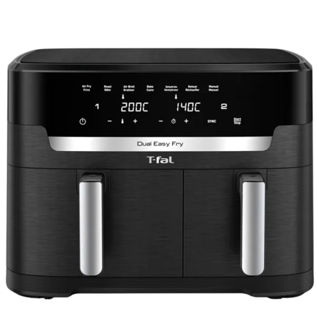 T-fal Dual Easy Fry XXL Air Fryer 7-in-1, 2 Baskets, 11.6Qt