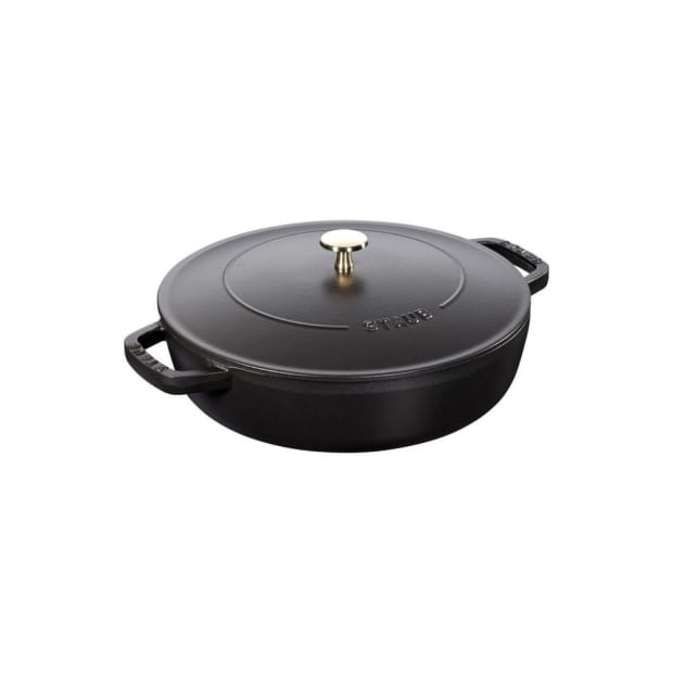 Staub 3.7L/4QT Braiser Saute Pan - Black #1
