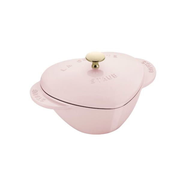 Staub 1.75L / 1.85QT Heart Cocotte - Sorbet Rose #1