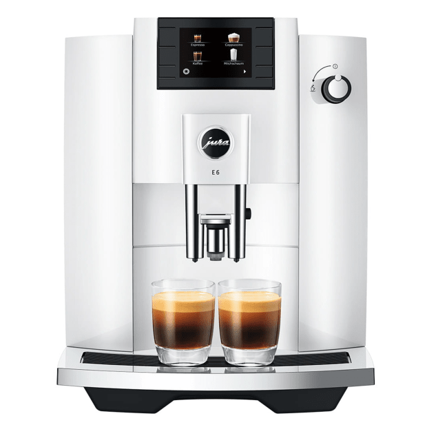 JURA® E6 Fully Automatic Espresso Machine - Piano White #1