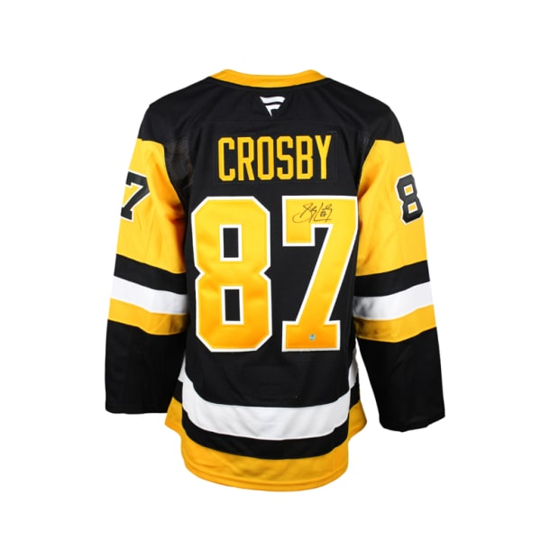 Frameworth Sidney Crosby Signed Jersey Pittsburgh Penguins Home Fanatics Premium