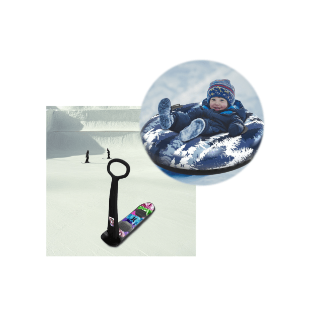 Hurley PRO XTR Snow Scooter With Hurley 45" Racing Snow Tube