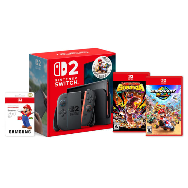 Nintendo Switch 2 Mario Kart World & Donkey Kong Bonanza Bundle #1