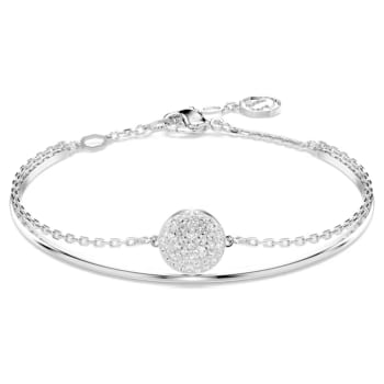Swarovski Meteora Bangle - White Rhodium Plated