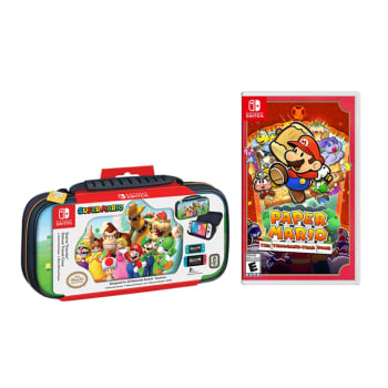 Nintendo Switch™ Deluxe Case & Paper Mario™ Game Bundle