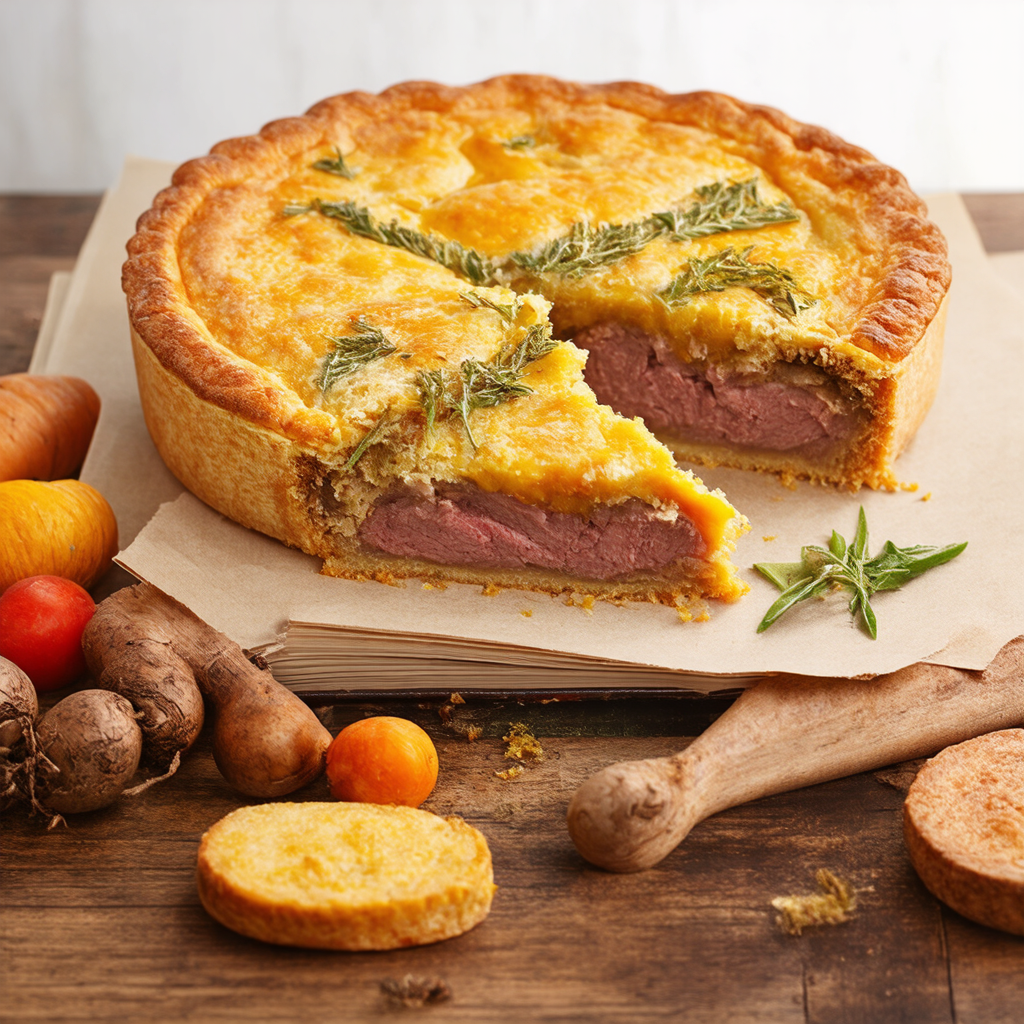 Herbed Pork Pie with Root Vegetables - Pantry Bliss
