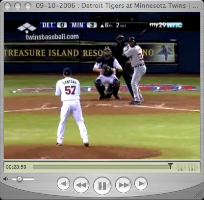 santana on the mound