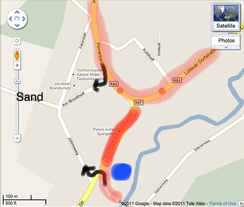 Gmap luellau baustelle