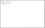 Square Flap Envelope Address Printing