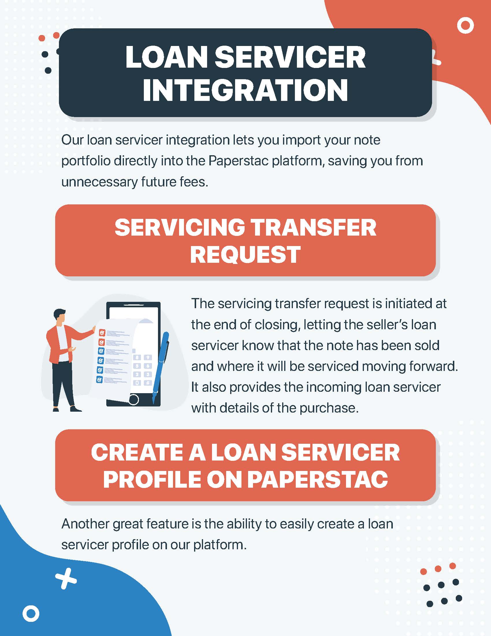 note investing loan servicer integration on Paperstac