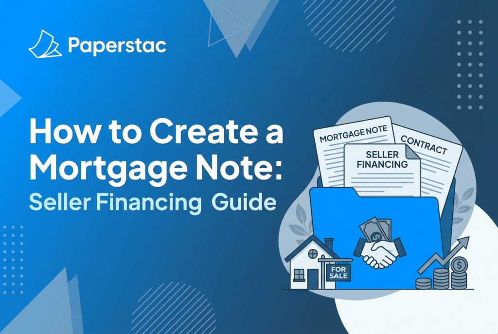 How to Create a Mortgage Note: The Complete Seller Financing Guide