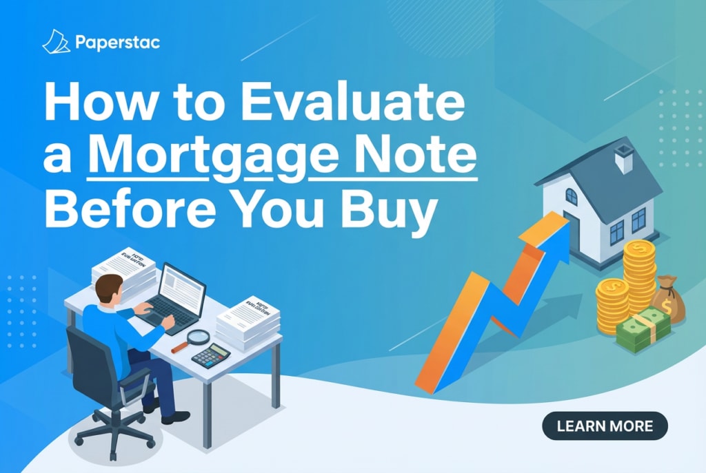How to evaluate mortgage notes before you buy