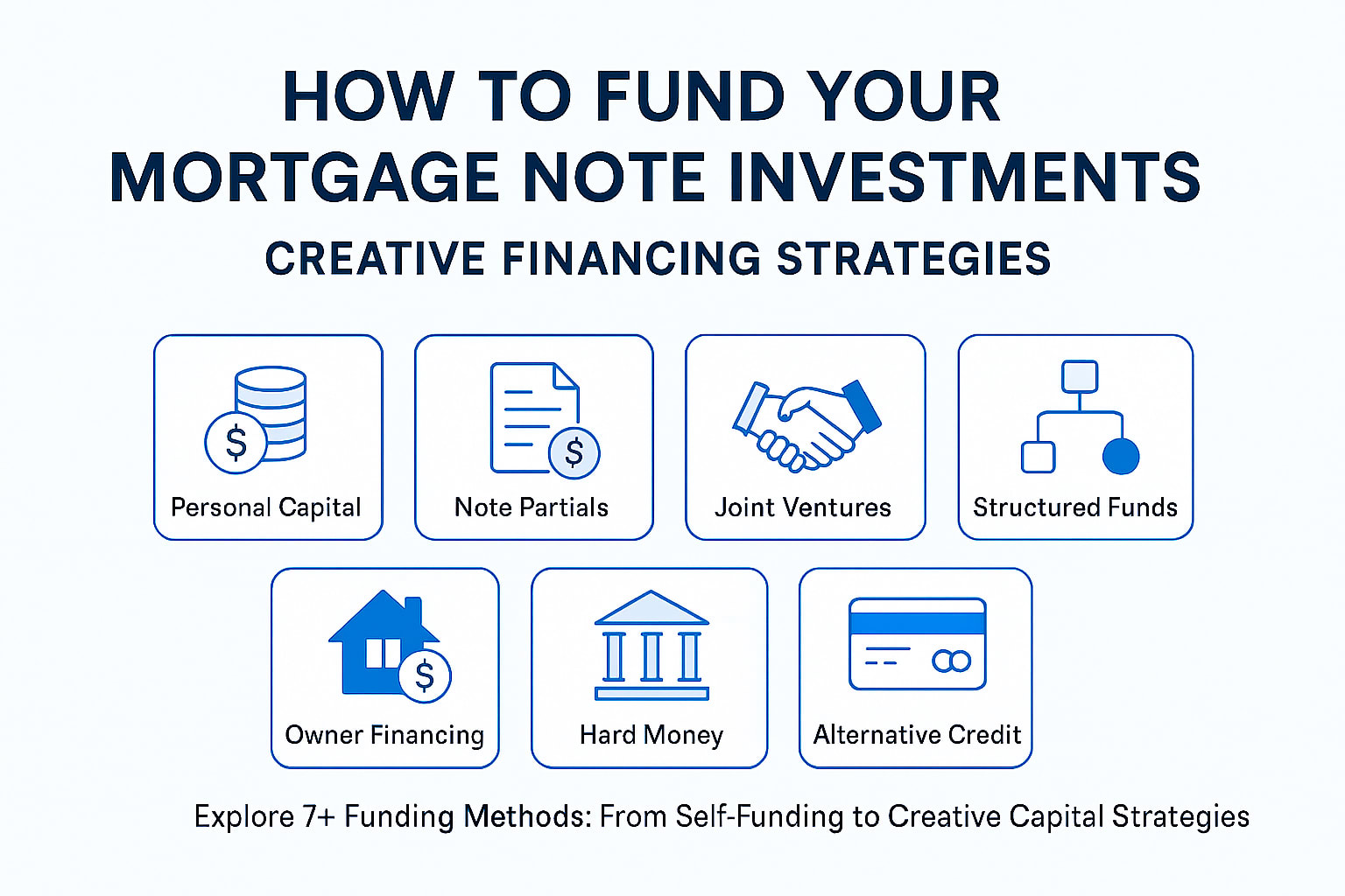 Methods for funding Mortgage note investments