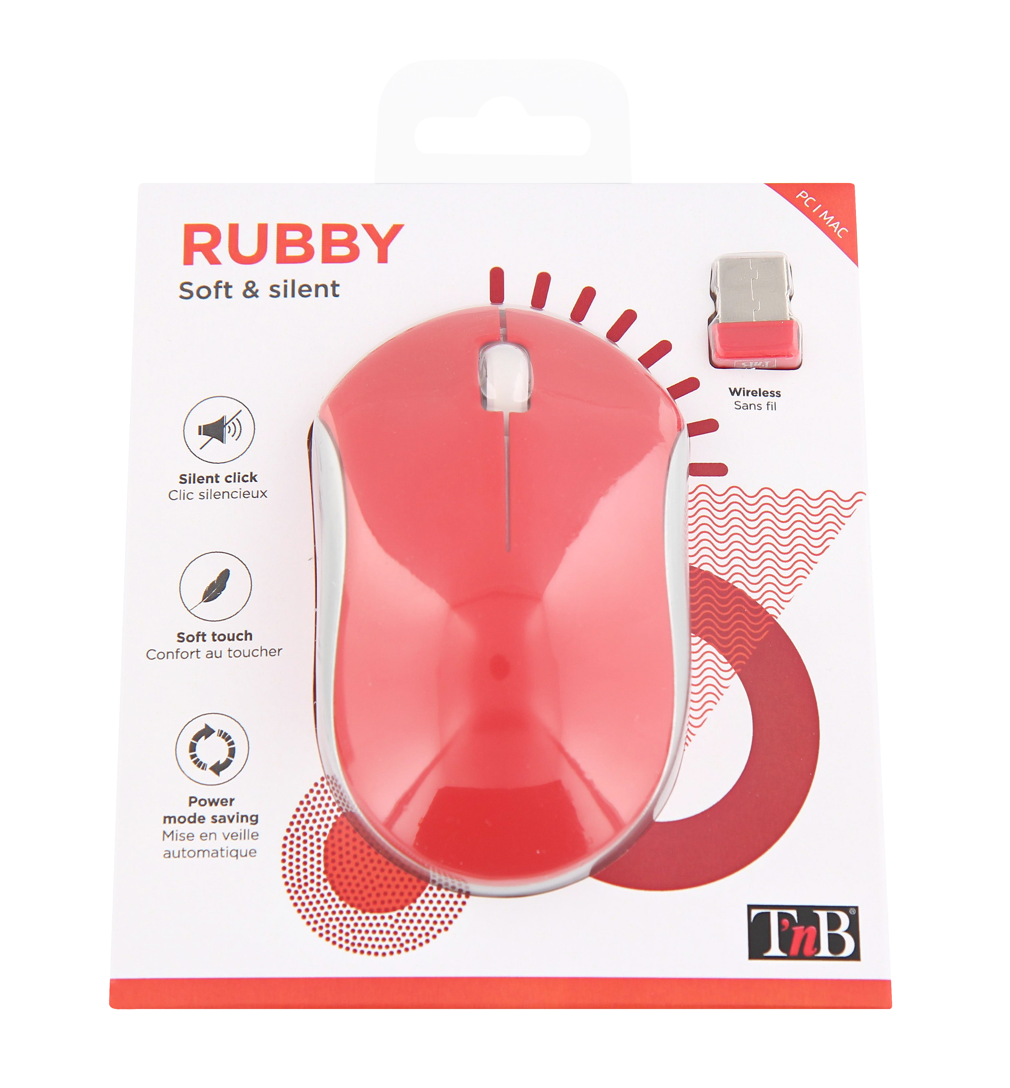 Souris sans fil silencieuse Rubby blanc - Souris