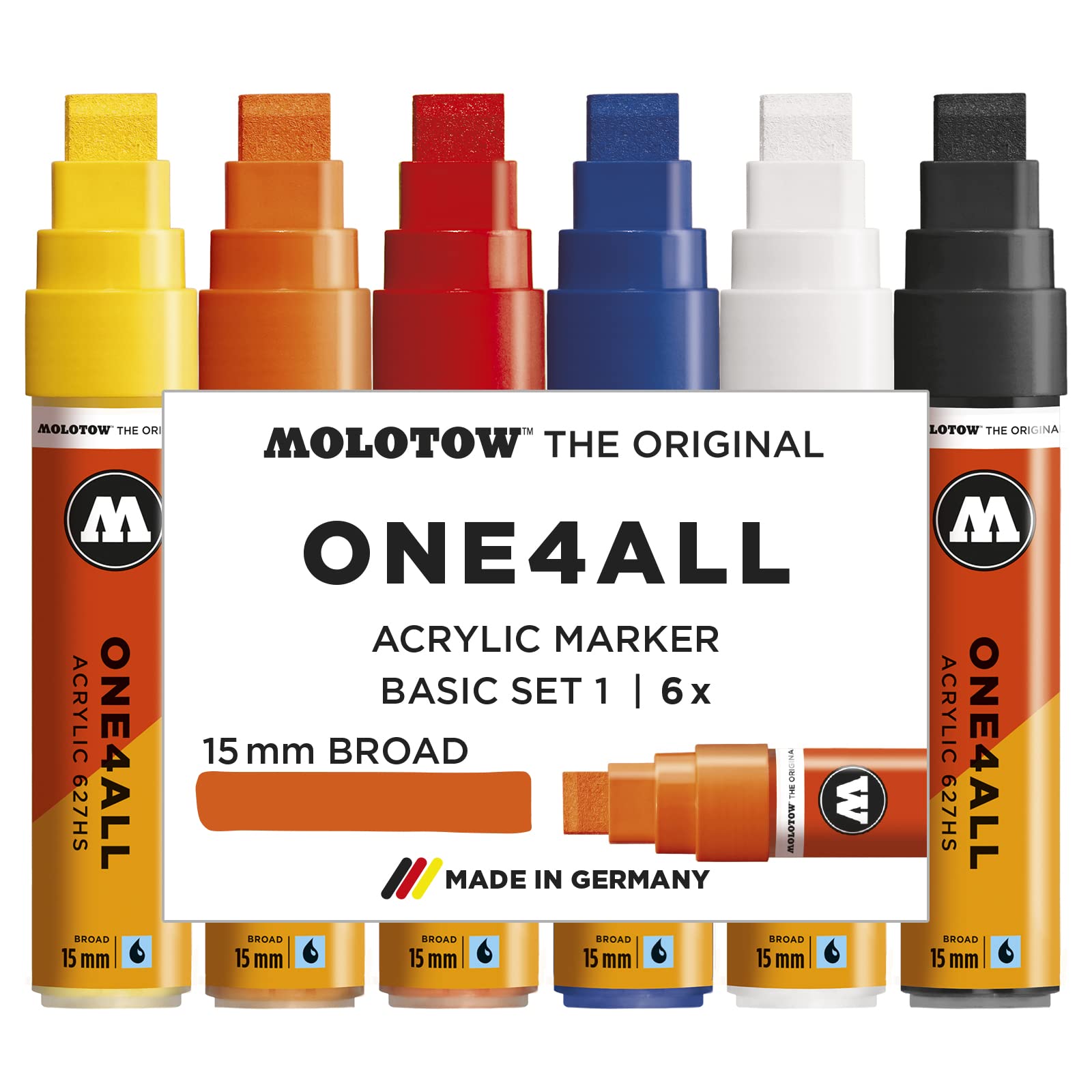 MOLOTOW - ONE4ALL 627HS - Marqueur à Pomper Acrylique - 15mm