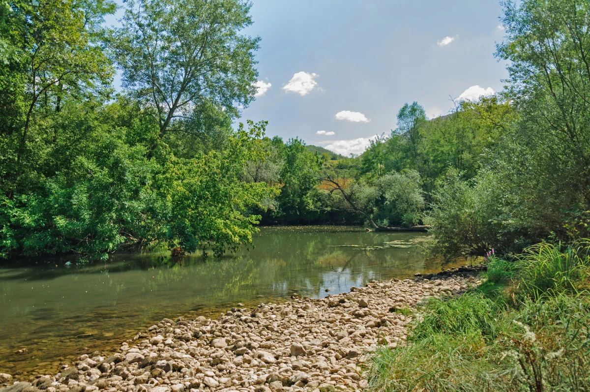 Cycling from Niš to Banjica, a peaceful riverside spot near Ostrovica