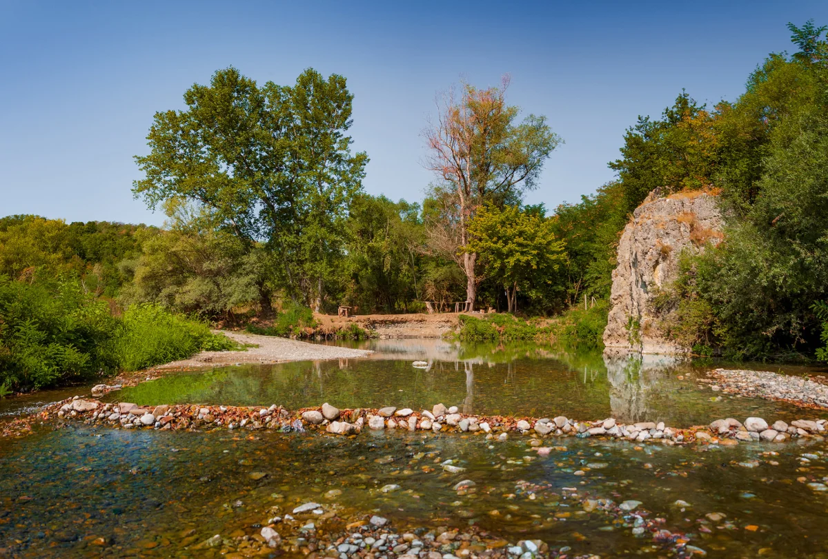 Natural swimming spot at Baranica, Knjaževac