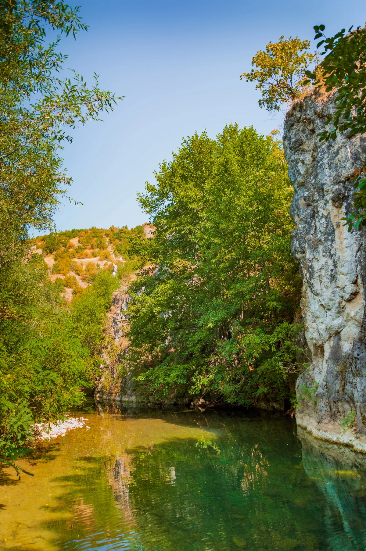 Natural swimming spot at Baranica, Knjaževac