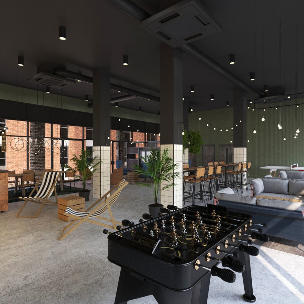 Liverpool Skyline Near Docks