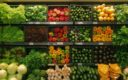 Vegetables in the supermarket