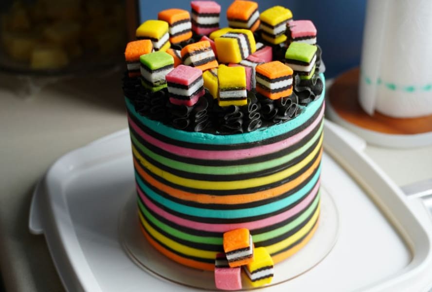 Liquorice Allsorts Cake