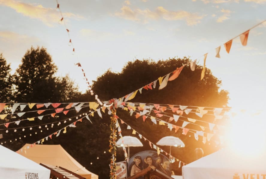 Flags at a festival