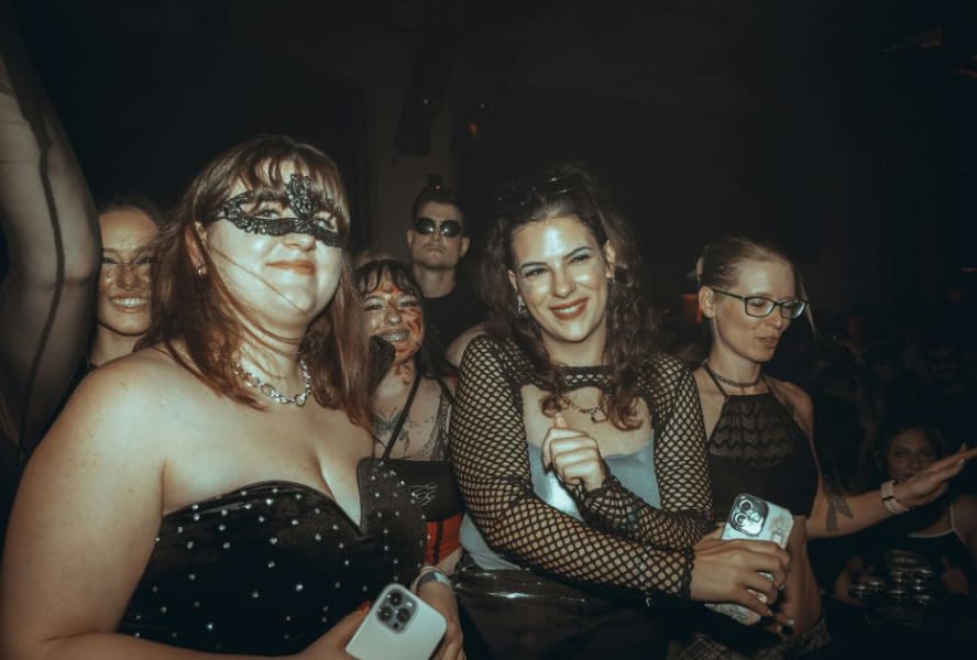 Halloween party of students