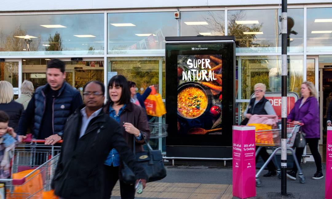 Sainsbury's Live with shoppers walking into the store