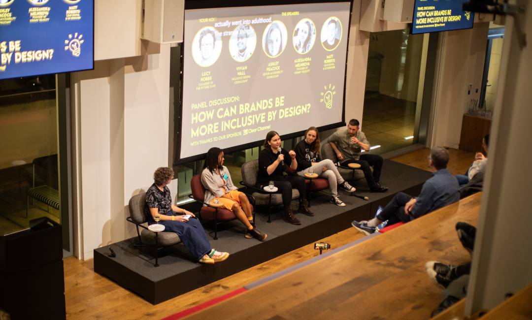 Panel of male and female speakers