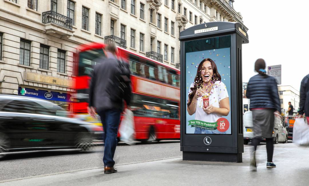 Poster of Vicky Pattinson with a low-calorie snack by Hartley's Jelly