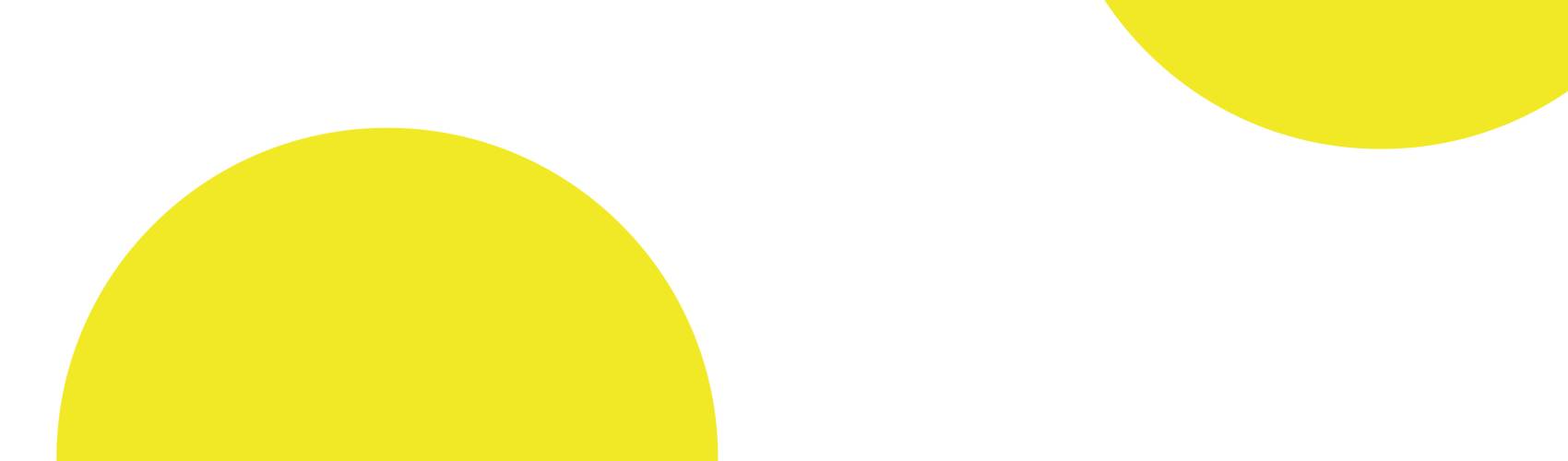 White header with two yellow circles partially showing