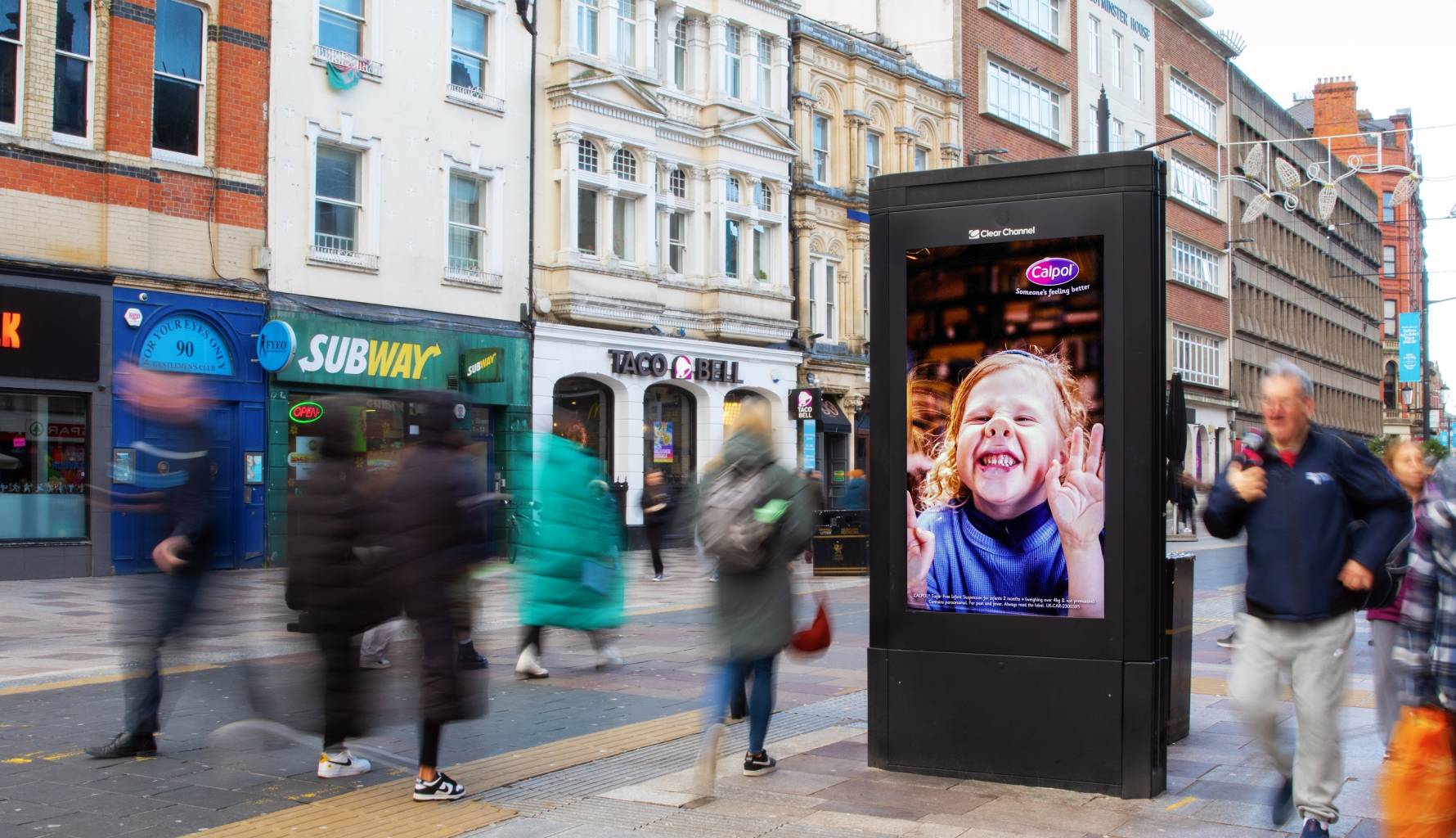 Digital screen on highstreet