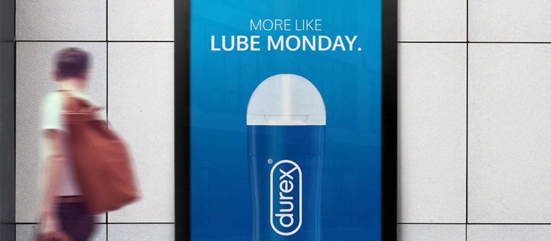 Durex ad for Clear Channel x One Minute Briefs challenge