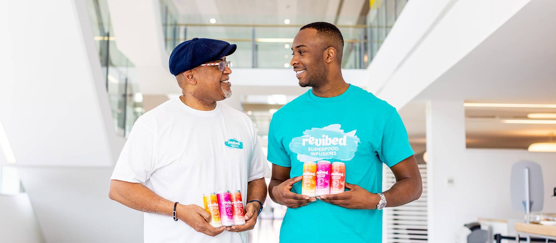 Revibed drinks founders, winners of the 2025 Compass scheme for Black-owned businesses