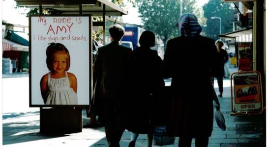 First Adshel poster on a bus shelter in 1967